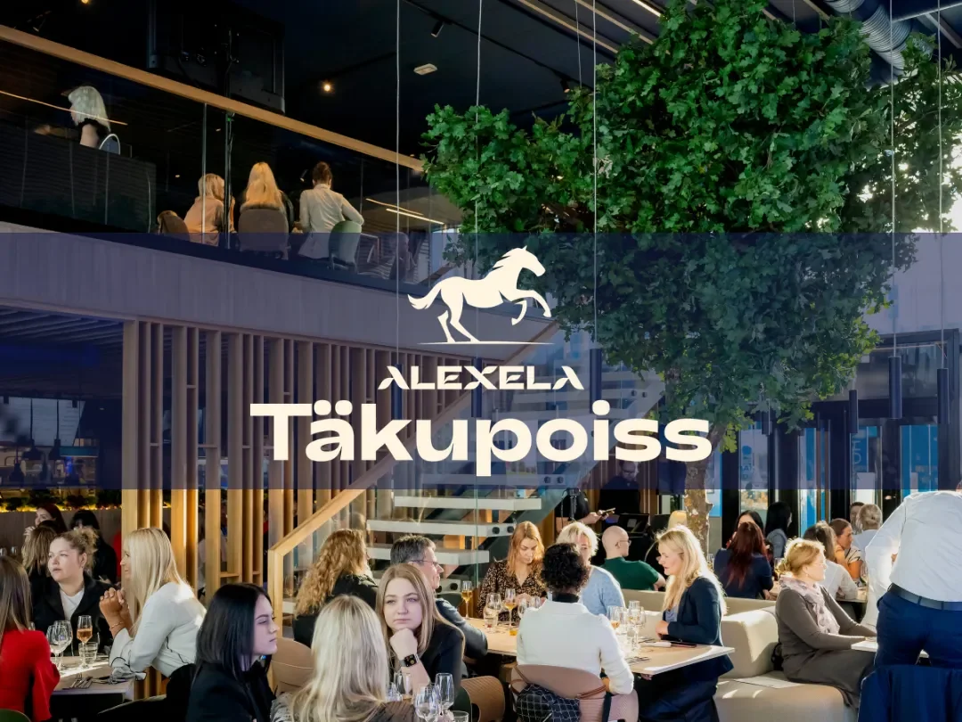 Alexela sündmus Täkupoisis logoga